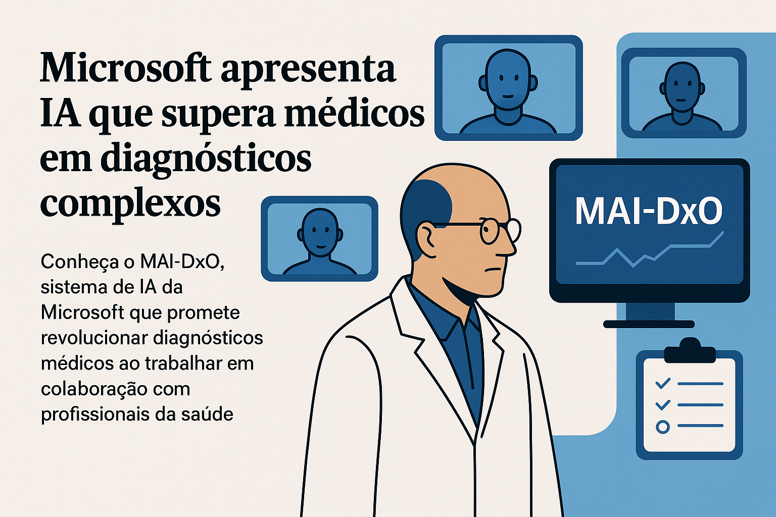 Microsoft apresenta IA que supera médicos em diagnósticos complexos